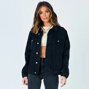 Phoneix Denim Jacket in Black